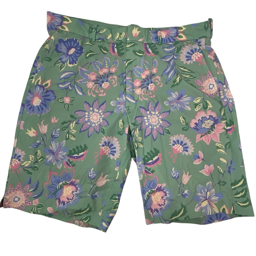 Polo Ralph Lauren Mens Size 34 Golf Swim Shorts Floral Lined Stretch Golf Casual
